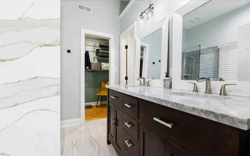 Best Countertop Materials for Dallas Bathrooms: Style Meets Durability | Galaxy Granite Dallas | Granite, Quartz, Marble Countertops in DFW